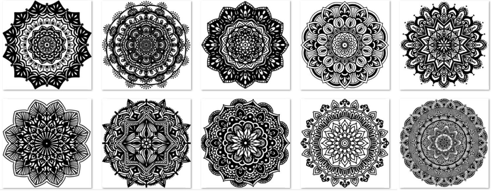 Digital Mandala designs