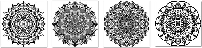 Digital Mandala designs